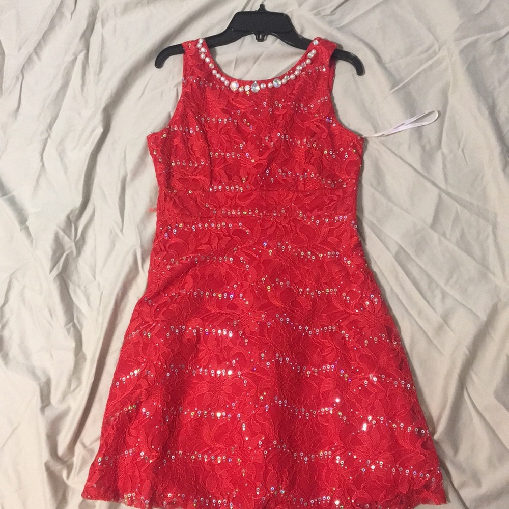 red dress!